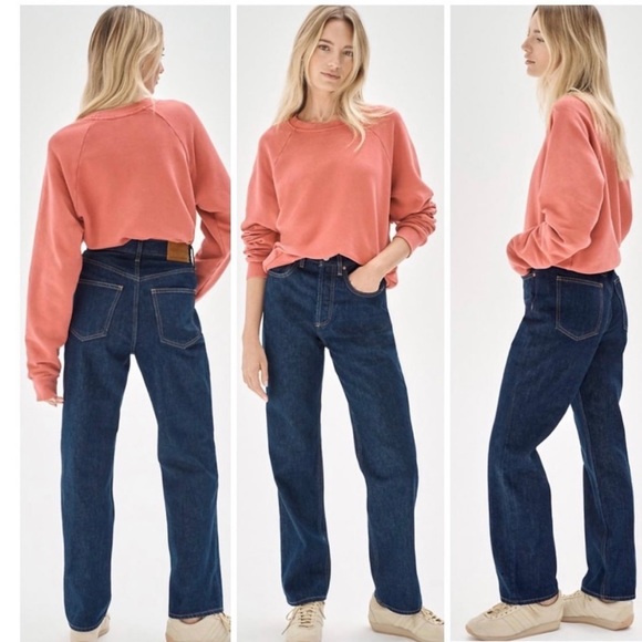 Aritzia Denim Forum The Joni High Rise Loose 29L in Inky Blue 90’s Grunge Jean - Picture 2 of 5